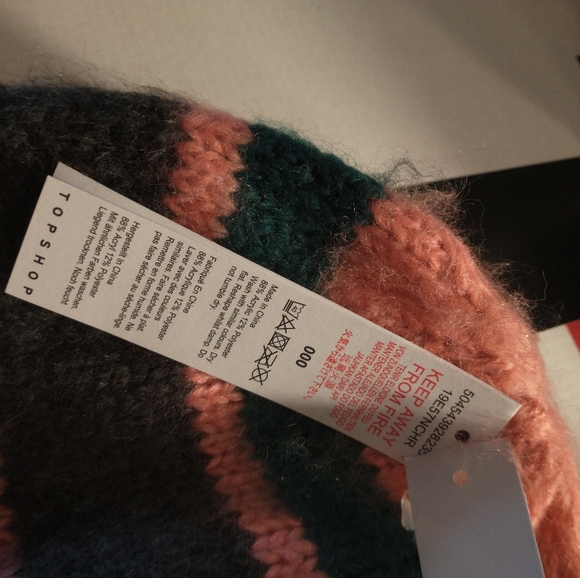 TOPSHOP Ribbed & Cuffed Beanie NEW WITH TAGS - Picture 2 of 8